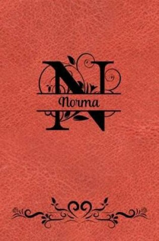 Cover of Split Letter Personalized Name Journal - Norma