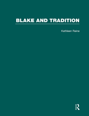 Book cover for Blake & Tradition           V1