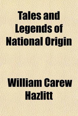 Book cover for Tales and Legends of National Origin