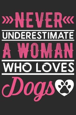 Book cover for Never Underestimate a Woman Who Loves Dogs
