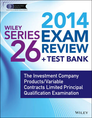 Cover of Wiley Series 26 Exam Review 2014 + Test Bank