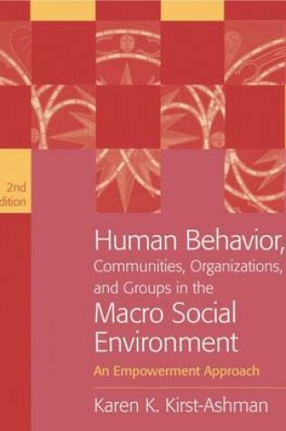 Cover of Human Behavior, Communities, Organizations, and Groups in the Macro Social Environment