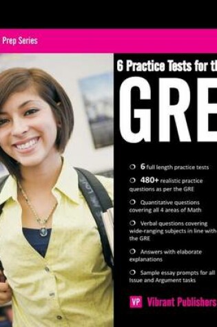 Cover of 6 Practice Tests for the GRE