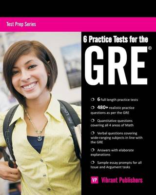 Book cover for 6 Practice Tests for the GRE