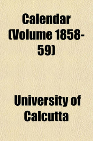 Cover of Calendar (Volume 1858-59)