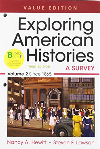 Book cover for Loose-Leaf Version for Exploring American Histories, Value Edition, Volume 2 & Achieve Read & Practice for Exploring American Histories, Value Edition (Six-Months Access)