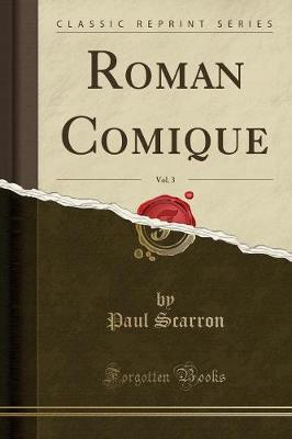 Book cover for Roman Comique, Vol. 3 (Classic Reprint)