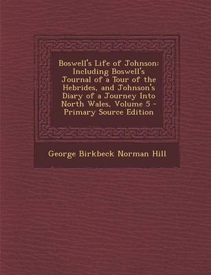 Book cover for Boswell's Life of Johnson