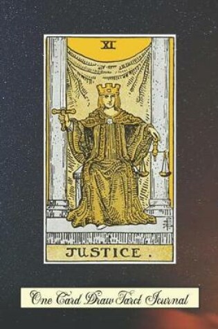 Cover of Justice One Card Draw Tarot Journal