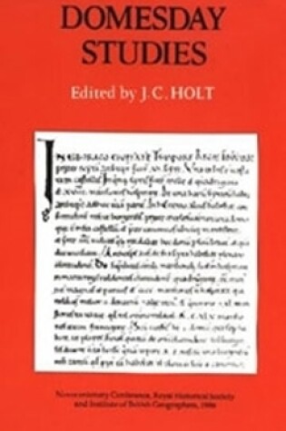 Cover of Domesday Studies