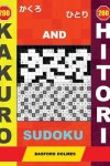 Book cover for 200 Kakuro and 200 Hitori Sudoku