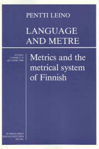 Cover of Language and Metre