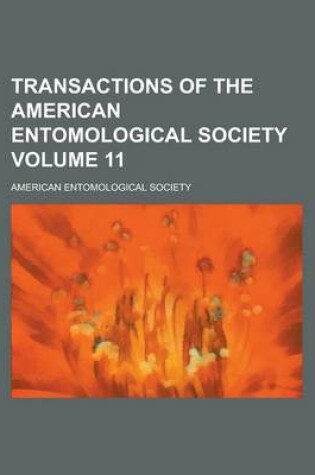 Cover of Transactions of the American Entomological Society (V. 40 1914]15)