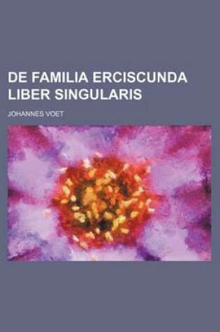 Cover of de Familia Erciscunda Liber Singularis