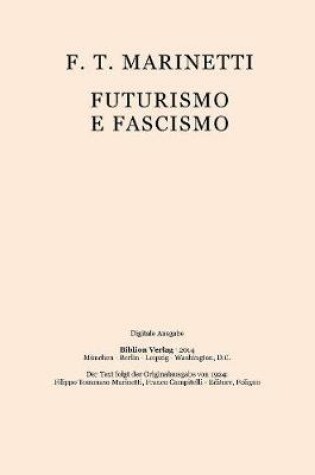 Cover of Futurismo E Fascismo