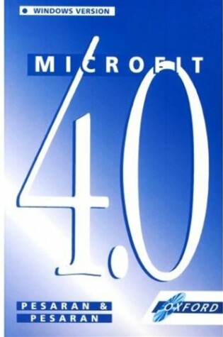 Cover of Working with Microfit 4