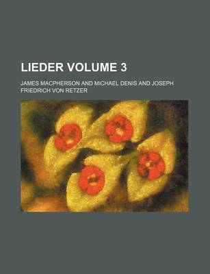 Book cover for Lieder Volume 3