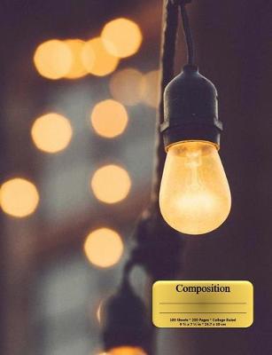 Book cover for Lightbulb Bright Ideas Composition Notebook, Narrow Ruled