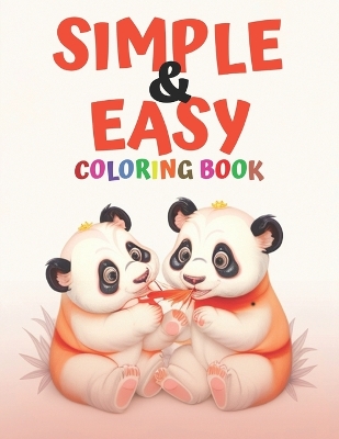 Book cover for Simple and Easy coloring book