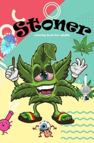 Cover of stoner coloring book for adults