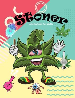 Book cover for stoner coloring book for adults