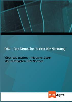 Cover of Din - Das Deutsche Institut Fur Normung