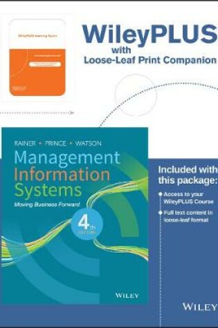 Cover of Management Information Systems, 4e Wileyplus Learning Space Registration Card + Loose-Leaf Print Companion