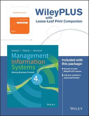 Book cover for Management Information Systems, 4e Wileyplus Learning Space Registration Card + Loose-Leaf Print Companion