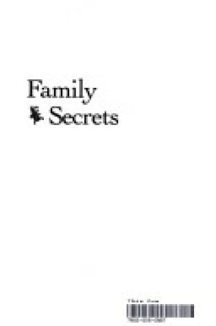 Cover of Thayer Nancy : Family Secrets