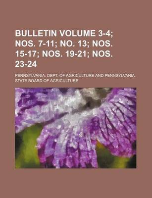 Book cover for Bulletin (3-4; Nos. 7-11; No. 13; Nos. 15-17; Nos. 19-21; Nos. 23-24)