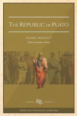 Book cover for The Republic of Plato vol. 1