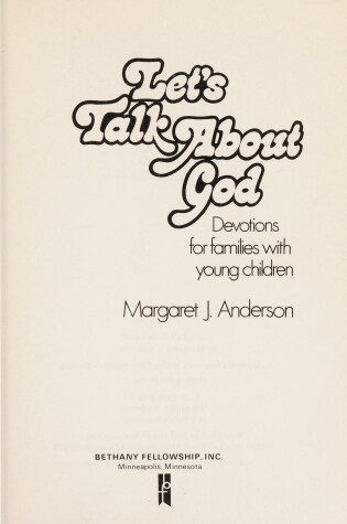Cover of Let's Talk about God