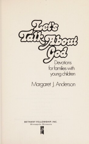 Book cover for Let's Talk about God