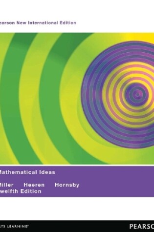 Cover of Mathematical Ideas: Pearson New International Edition PDF eBook