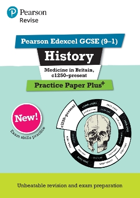 Book cover for Pearson REVISE Edexcel GCSE History Medicine in Britain, c1250-present: Practice Paper Plus incl. online revision and quizzes - for 2025 and 2026 exams