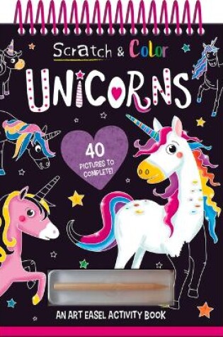 Cover of Scratch and Color Unicorns
