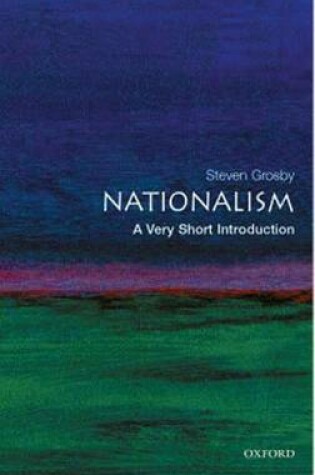 Cover of Nationalism: A Very Short Introduction