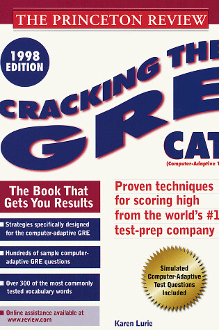 Cover of Cracking the Gre Cat '98