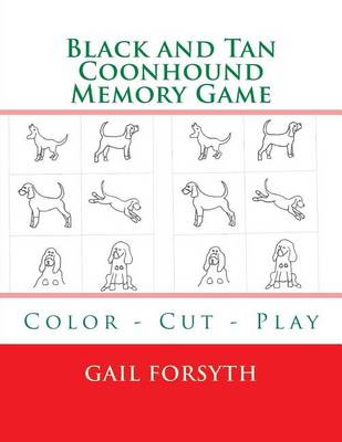 Book cover for Black and Tan Coonhound Memory Game