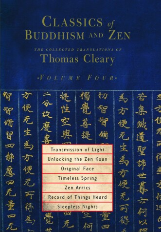 Book cover for Classics of Buddhism and Zen, Volume Four