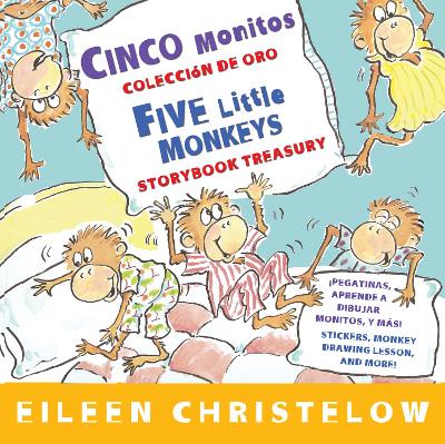 Book cover for Five Little Monkeys Storybook Treasury/Cinco Monitos Coleccion de Oro