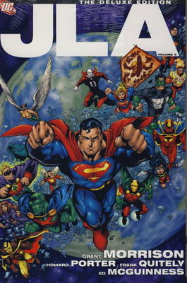 Book cover for JLA Deluxe Edition
