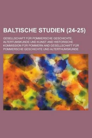 Cover of Baltische Studien (24-25)