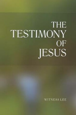 Cover of The Testimony of Jesus