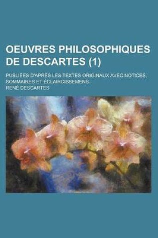 Cover of Oeuvres Philosophiques de Descartes (1)