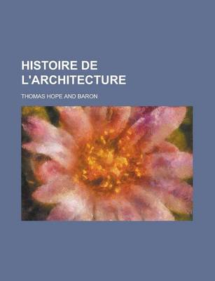 Book cover for Histoire de L'Architecture