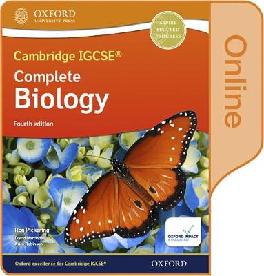 Cover of Cambridge IGCSE® & O Level Complete Biology: Enhanced Online Student Book Fourth Edition