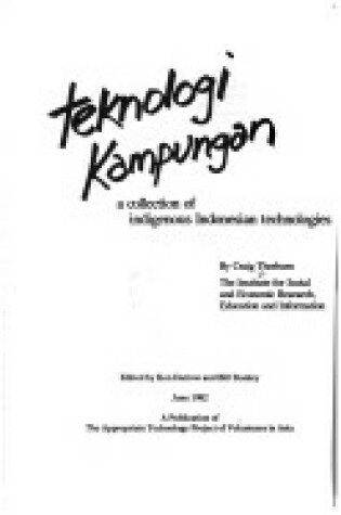 Cover of Teknologi Kampungan