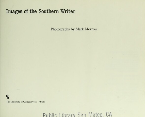 Book cover for Images of the Southern Writer