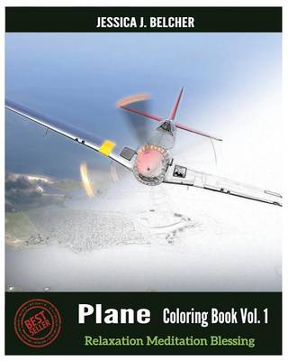 Cover of Plane Coloring Books Vol.1 for Relaxation Meditation Blessing